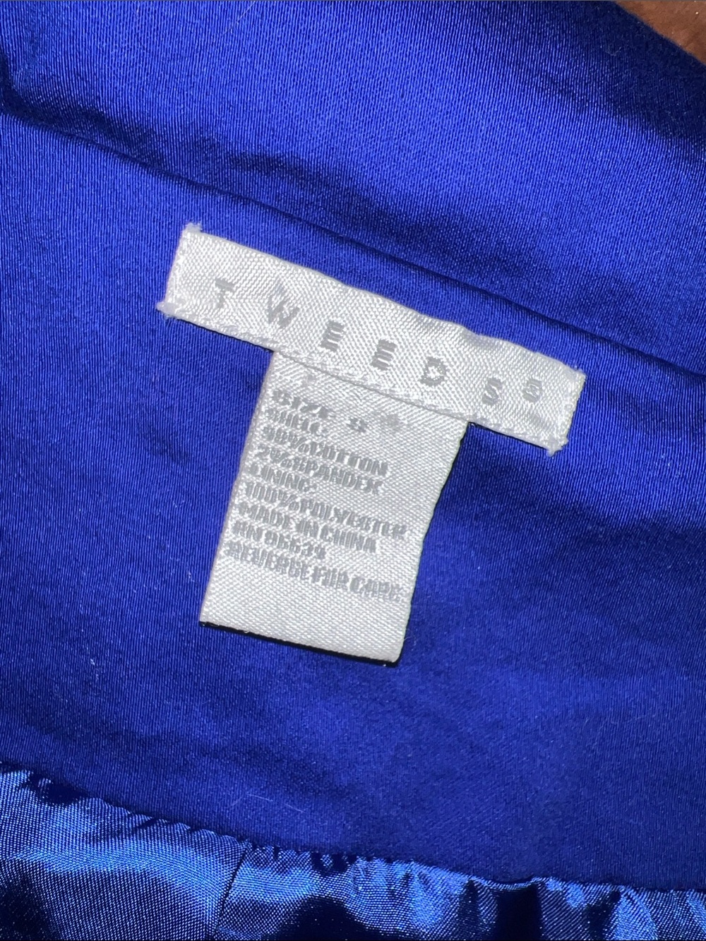 Tweeds Royal Blue Buttoned Jacket - Picture 4 of 5